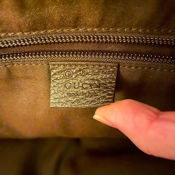 👜Authentic Gucci GG Crystal Monogram Designer Tote Laptop Bag – Leather & Canvas - Picture 6 of 9